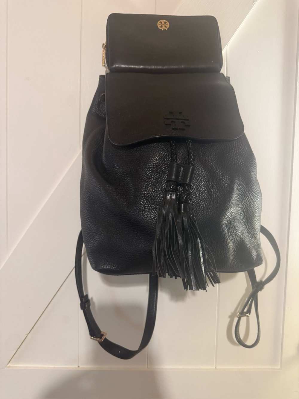 Tory Burch Backpack And Wallet Set- Leather